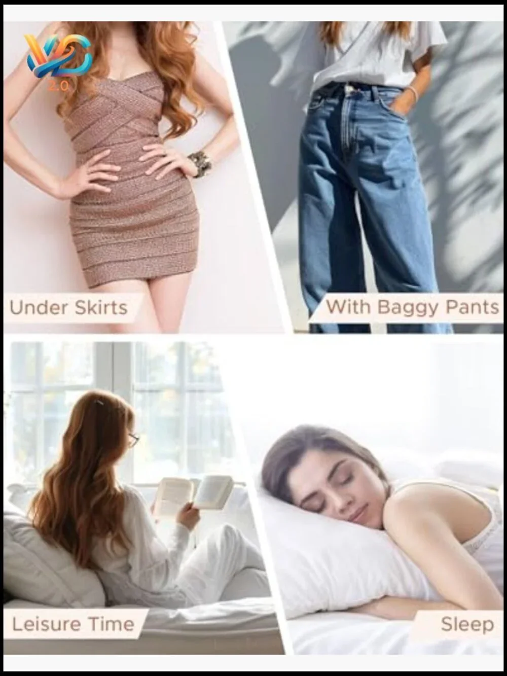 Cotton Lace Boyshorts Panties 3-Pack Soft Breathable Mid-Rise Tagless